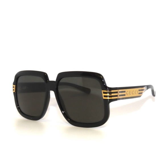Gucci GG0979S 001 Black Gray Sunglasses 0979 - Picture 1 of 5